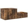 vidaXL Storage Cabinet 2 pcs Smoked Oak 118 x 41 x 40 cm