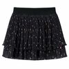 Kids' Skirt Tiered Ruffle Design Black 104