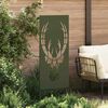 vidaXL Garden Privacy Screen Olive green 50 x 140 cm Cold-rolled steel