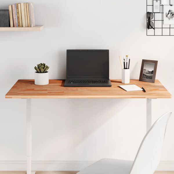 vidaXL Table Top 100x60x1.5 cm Rectangular Solid Wood Beech