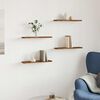 vidaXL Wall Shelves 4 pcs Old Wood 40x20x1.5 cm Engineered Wood
