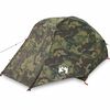 vidaXL Fishing Tent 3-Person Camouflage Waterproof