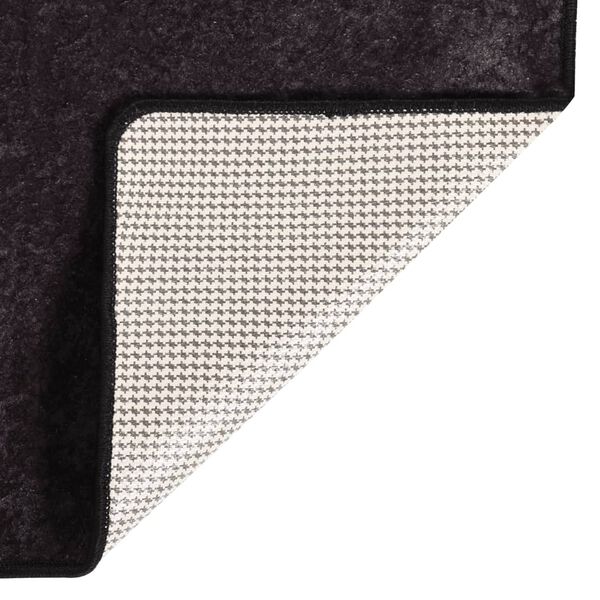 vidaXL Rug Washable Anthracite 120x170 cm Anti Slip