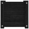 vidaXL Garden Planter Black 31x31x31 cm Solid Pinewood