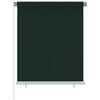 vidaXL Outdoor Roller Blind 125(W)x140(H) cm Dark Green HDPE