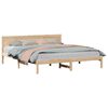 vidaXL Bed Frame Brown 200 x 200 cm Solid Pine wood
