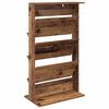 vidaXL Magazine Rack Old Wood 70 x 41 x 126 cm Engineered Wood