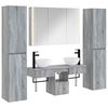 vidaXL Bathroom Furniture Set 6 pcs Grey Sonoma