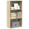 vidaXL Bookcase Sonoma Oak 60x30x114 cm Engineered Wood