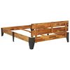 vidaXL Bed Frame without Mattress with Brushed Finish 160x200cm