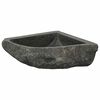 vidaXL Basin Grey (30-37) x (30-37) x 12 cm River stone