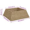 vidaXL Christmas Tree Collar Brown 70 x 70 x 28 cm Seagrass