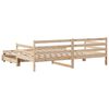 vidaXL Daybed with Trundle and Drawers without Mattress 80x200 cm