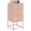 vidaXL Bedside Cabinets 2 pcs Pink 36x39x78 cm Steel