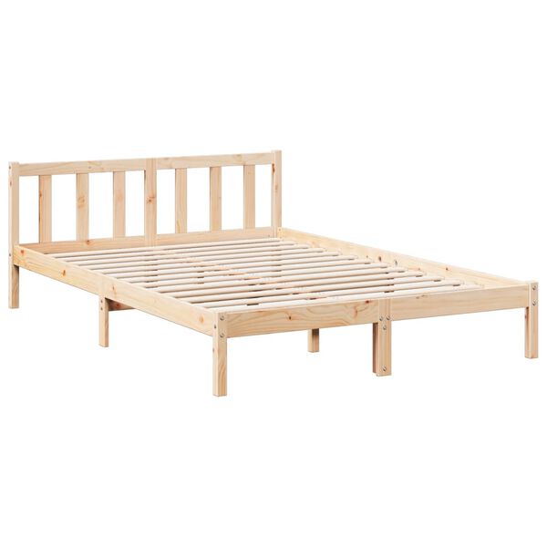 vidaXL Extra Long Bed Frame without Mattress 140x220 cm Solid Wood Pine