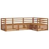 vidaXL Outdoor Sofa Set 4 pcs Natural