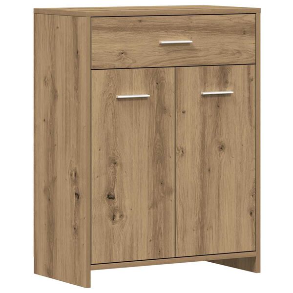 vidaXL Bathroom Cabinet Artisan Oak 60x33x80 cm Engineered Wood