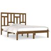 vidaXL Bed Frame without Mattress Honey Brown 135x190 cm Double Solid Wood Pine
