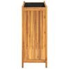 vidaXL Garden Planter with Liner 54x31x75 cm Solid Wood Acacia