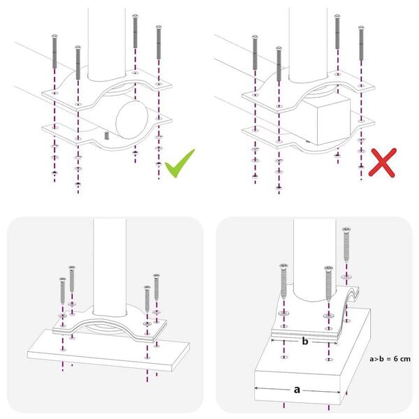 vidaXL Patio Retractable Side Awning 80x300 cm Blue