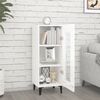 vidaXL Sideboard High Gloss White 34.5x34x90 cm Engineered Wood
