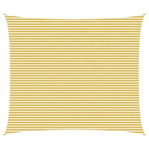vidaXL Sunshade Sail 6 x 8 m HDPE Rectangular Yellow and White