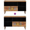 vidaXL TV Cabinet Natural 80 x 33.5 x 46 cm Solid Mango Wood