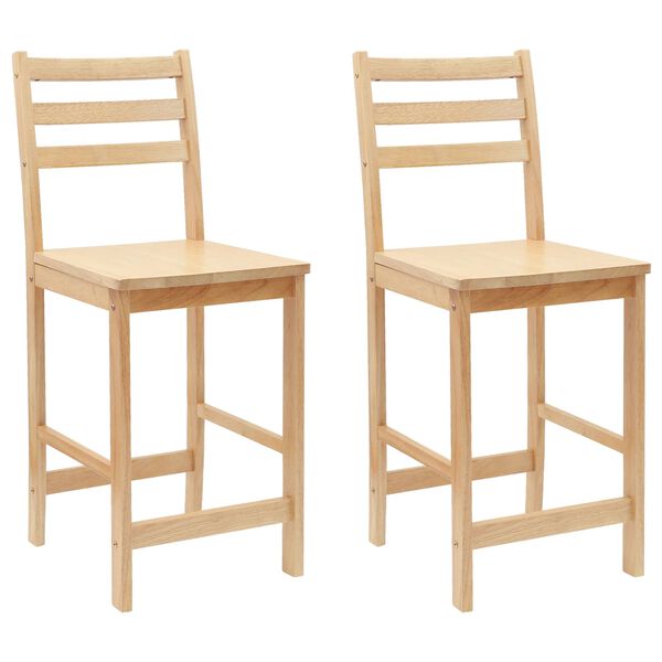 vidaXL Dining Chairs 2 pcs Natural 40 x 47.5 x 99.5 cm