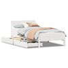 vidaXL Bed Frame without Mattress White 90x190 cm Solid Wood Pine
