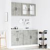 vidaXL 4 Piece Kitchen Cabinet Set Lucca Concrete Grey Engineered Wood