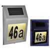 HI Doorplate Lamp | Metallic | Stainless steel, Plastic | Medium | Solar