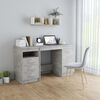 vidaXL Desk Concrete Grey 140x50x76 cm Engineered Wood