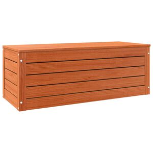 vidaXL Storage Box Wax Brown 89 x 36.5 x 33 cm Solid Pine Wood