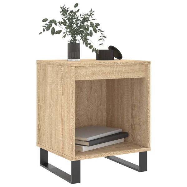 vidaXL Bedside Cabinets 2 pcs Sonoma Oak 40x35x50 cm Engineered Wood