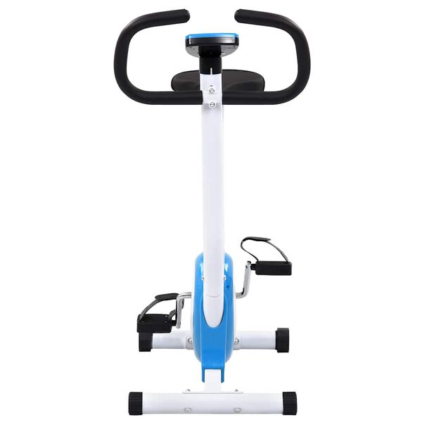 vidaXL Exercise Bike with Belt Resistance Blue