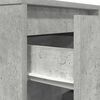 vidaXL Bedside Cabinet with LED Lights&nbsp;Concrete Grey 38x34x65 cm