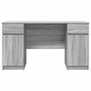 vidaXL Desk with Drawer Grey sonoma 140 x 49 x 76 cm Engineered wood