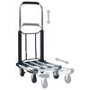 vidaXL Foldable Transport Trolley 150 kg Aluminium Sliver