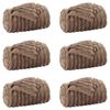 vidaXL Throw Blankets 6 pcs Camel 150 x 130 cm 2.85 kg Fleece