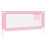 vidaXL Toddler Safety Bed Rail Pink 180x25 cm Fabric