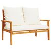 vidaXL 5 Piece Garden Lounge Set with Cushions Solid Wood Acacia