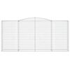 vidaXL Arched Gabion Baskets 20 pcs 400x50x180/200 cm Galvanised Iron