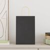 vidaXL Paper Bags 250 pcs with Handles Black 21x11x31 cm