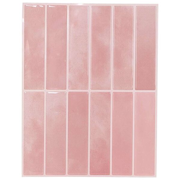 vidaXL Rectangular Tile 10 pcs Pink 29 x 23 x 0.08 cm