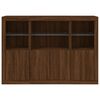 vidaXL Sideboards with LED Lights 3 pcs Brown Oak Engineered Wood
