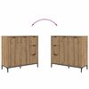 vidaXL Sideboard Artisan Oak 89.5 x 33 x 82 cm Engineered Wood