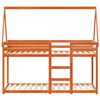 vidaXL Bunk Bed without Mattress Wax Brown 80x200 cm Solid Wood Pine