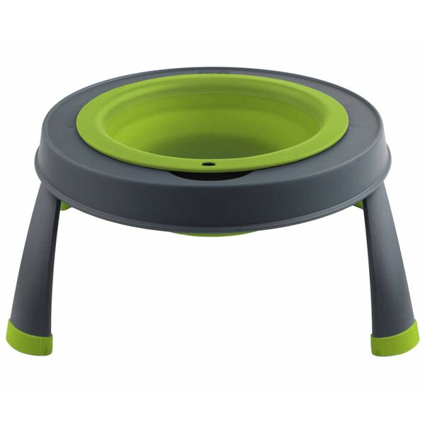 Popware Elevated Single Pet Feeder Small Green 306946