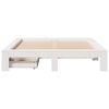 vidaXL Bed Frame without Mattress White 160x200 cm Solid Wood Pine