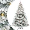 vidaXL Artificial Christmas Tree with 300 LEDs White 240 cm PE and PVC